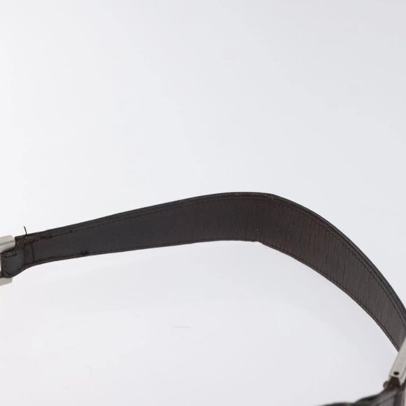 FENDI Zucca Canvas Shoulder Bag Black Brown Auth 129931 - Picture 9 of 16